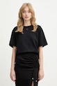 Pinko t-shirt bawełniany bawełna czarny 105665.A326