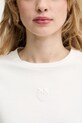 Pinko t-shirt bawełniany 100355.A339 beżowy
