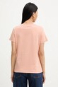 Ρούχα Βαμβακερό μπλουζάκι Pinko 100355.A339 πορτοκαλί