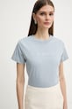Pinko t-shirt bawełniany niebieski 101752.A339