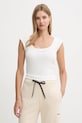 Pinko top z elastanem beżowy 105511.A338