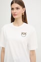 Pinko t-shirt bawełniany biały 105526.A33F