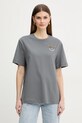 Pinko t-shirt bawełniany regular szary 105526.A33F