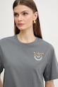 Pinko t-shirt bawełniany szary 105526.A33F
