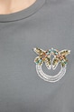 Pinko t-shirt bawełniany 105526.A33F szary