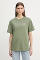 Pinko t-shirt bawełniany regular zielony 105526.A33F