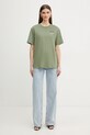 Pinko t-shirt bawełniany 105526.A33F zielony SS26