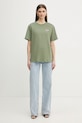 Pinko t-shirt bawełniany 105526.A33F zielony SS26