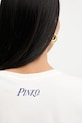Bavlněné tričko Pinko 105526.A33N béžová