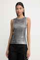 Pinko Τοπ γυναικείο με βαμβάκι γκρί 106545.A37I