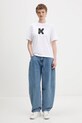 Karl Lagerfeld Jeans t-shirt bawełniany B1W17055 biały SS26