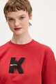 Karl Lagerfeld Jeans t-shirt bawełniany czerwony B1W17055