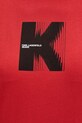 Karl Lagerfeld Jeans t-shirt bawełniany B1W17055 czerwony