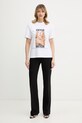 Patrizia Pepe t-shirt bawełniany 8M1786.J384 biały SS26