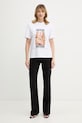 Patrizia Pepe t-shirt bawełniany 8M1786.J384 biały SS26