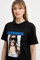 Patrizia Pepe t-shirt bawełniany czarny 8M1786.J384