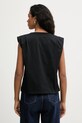 Îmbrăcăminte Patrizia Pepe top din bumbac 8M1801.J388 negru