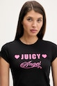 Juicy Couture t-shirt Angel czarny JCNCT126461