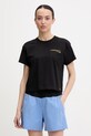 La Sportiva Trekingové tričko dámské bavlněné Since 1928 Crop černá ZACT253