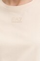 Βαμβακερό μπλουζάκι EA7 Emporio Armani AF21060.7W000926 μπεζ