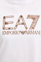 Βαμβακερό μπλουζάκι EA7 Emporio Armani AF21636.7W001096 λευκό