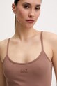 EA7 Emporio Armani top treningowy damski brązowy AF21585.7W000922
