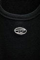 Diesel top damski bawełniany z elastanem T-ANKI-OD czarny A19908.0JMBA