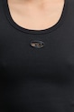 Diesel top damski bawełniany z elastanem T-ANKY-TAIL A21019.0EJAI czarny