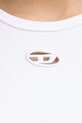 Diesel crop top damski bawełniany T-BUNNY-TAIL-S1 A21197.0EJAI biały