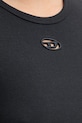 Diesel crop top damski bawełniany T-BUNNY-TAIL-S1 A21197.0EJAI czarny