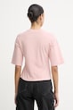 Odzież Diesel crop top damski bawełniany T-CROPYN A22507.0JMBD różowy