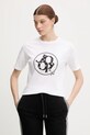 Joop! t-shirt bawełniany nadruk biały 30100822