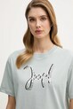 Joop! t-shirt bawełniany 30100828 zielony SS26
