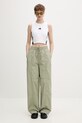 adidas crop top damski bawełniany z elastanem Essentials JZ6876 biały SS26