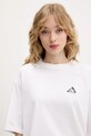 adidas t-shirt bawełniany Soft Side biały KA5091