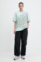adidas by Stella McCartney t-shirt bawełniany KA9553 zielony SS26