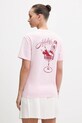 Odzież adidas t-shirt bawełniany KA9966 różowy