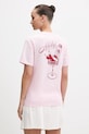 Ρούχα Βαμβακερό μπλουζάκι adidas KA9966 ροζ
