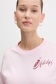 adidas t-shirt bawełniany KA9966 różowy