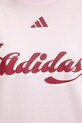 adidas t-shirt bawełniany House of Tiro KB7169 różowy