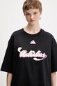adidas t-shirt bawełniany House of Tiro czarny KB7170