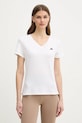 adidas Performance t-shirt treningowy z elastanem beżowy KB9595