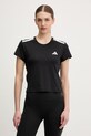 adidas Performance t-shirt treningowy Hyperglam z elastanem czarny KC7639