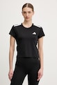 adidas Performance t-shirt treningowy Hyperglam z elastanem czarny KC7639