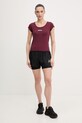 Μπλουζάκι προπόνησης adidas Performance Hyperglam KC7678 μπορντό SS26