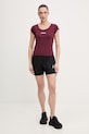 Μπλουζάκι προπόνησης adidas Performance Hyperglam KC7678 μπορντό SS26