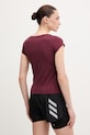 Ρούχα Μπλουζάκι προπόνησης adidas Performance Hyperglam KC7678 μπορντό