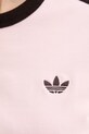 adidas Originals t-shirt damski bawełniany z elastanem KC9016 różowy