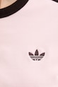 adidas Originals t-shirt damski bawełniany z elastanem KC9016 różowy
