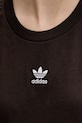 adidas Originals T-shirt damski bawełniany KD1354 brązowy
